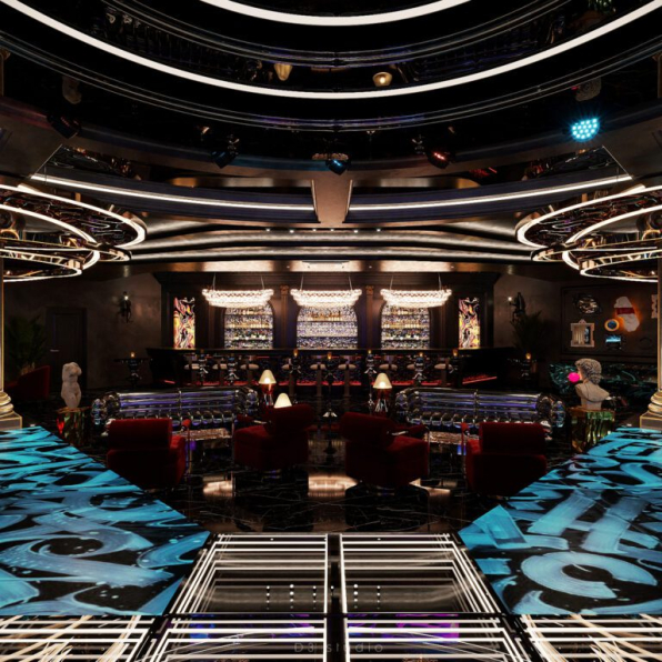 Duong Bui - Download Free Bar Restaurant Interior Model 