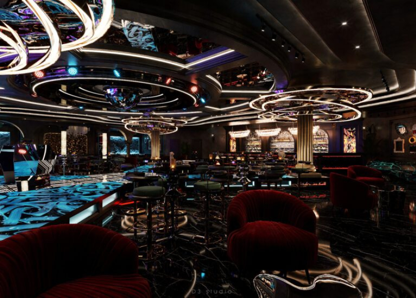 Duong Bui - Download Free Bar Restaurant Interior Model 