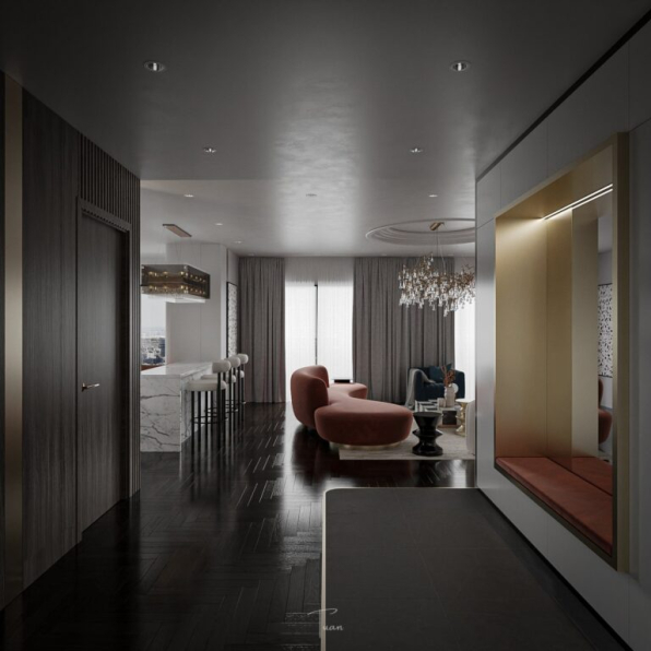 Trung Tuan - Free 3D Living Room Interior Model Download 