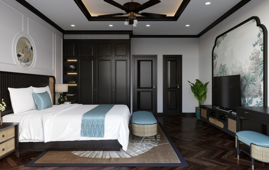 Nguyen Viet Anh - Download Free Indochine Bedroom Interior Model 