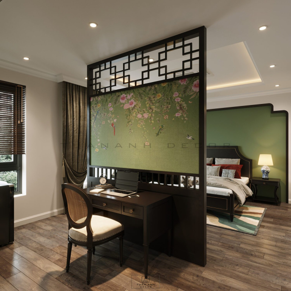 Tuan Anh Decor - Download Free Indochine Bedroom Interior Model 