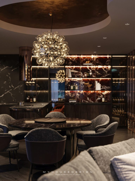 Bui Vien - Free 3D Livingroom- Kitchen Interior Model Download 