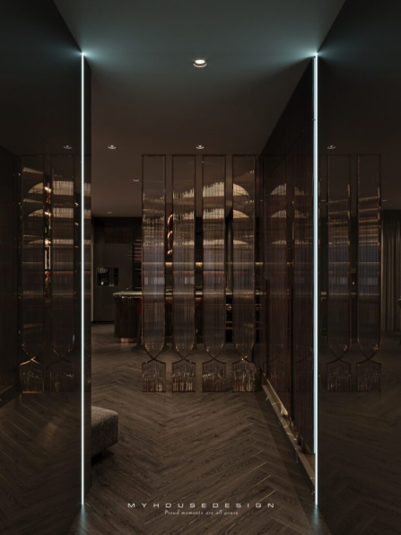 Bui Vien - Free 3D Livingroom- Kitchen Interior Model Download 