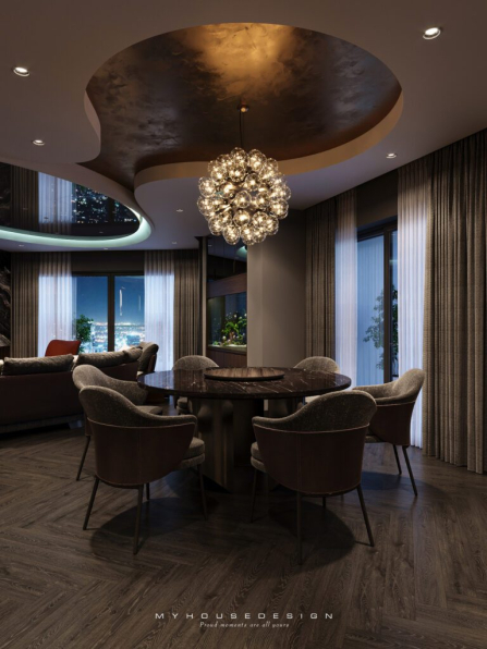 Bui Vien - Free 3D Livingroom- Kitchen Interior Model Download 