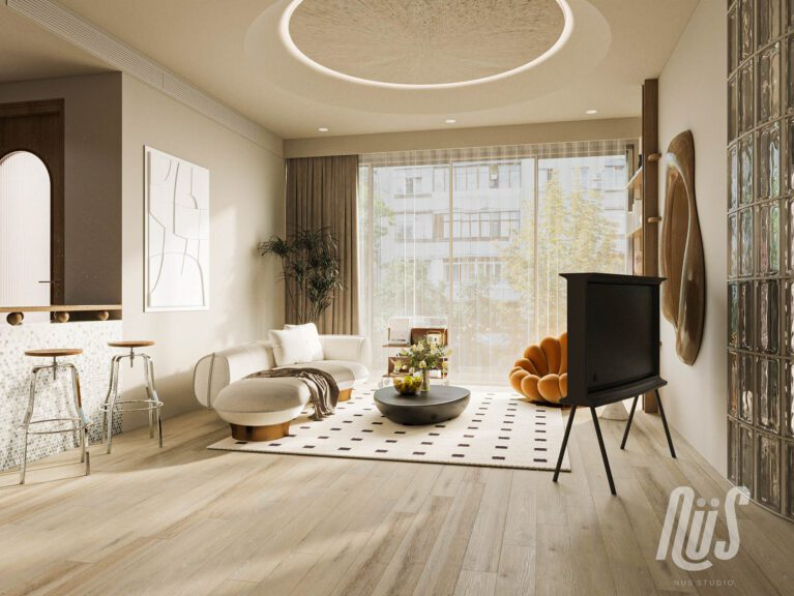 Nguyen Thao - Free 3D Livingroom- Kitchen Interior Model Download 