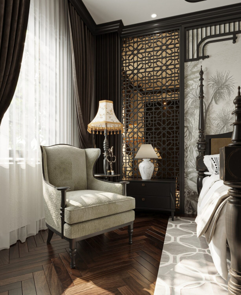 Tran Ngoc Thuong - Download Free Indochine Bedroom Interior Model 