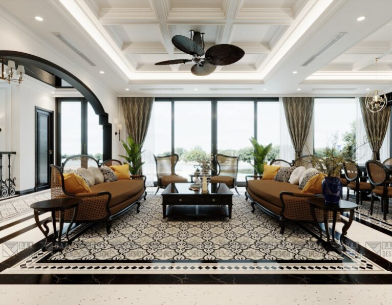 Duy Anh - Free 3D Indochine Villa Interior Model Download 