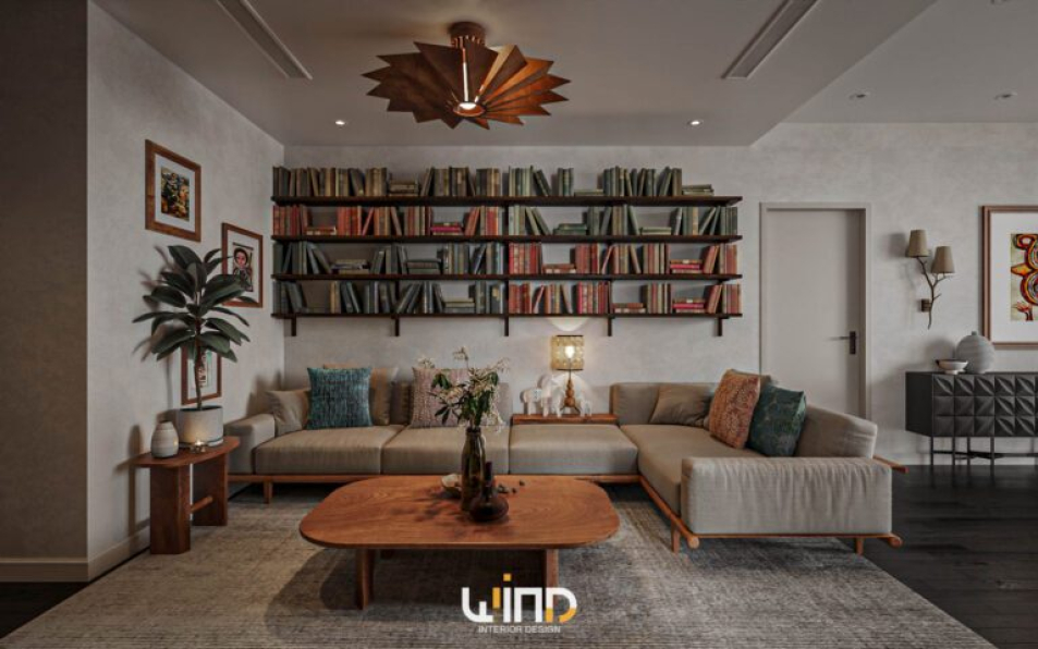 Nguyen Diep - 3D Living Room - Kitchen Interior Model Download 