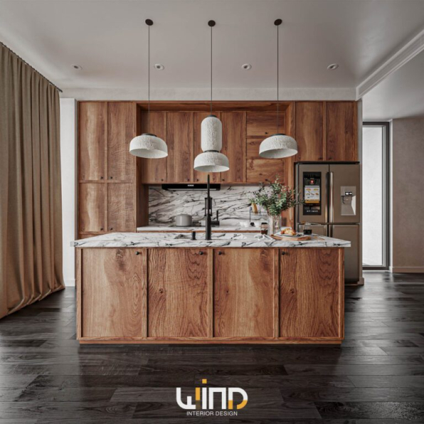 Nguyen Diep - 3D Living Room - Kitchen Interior Model Download 