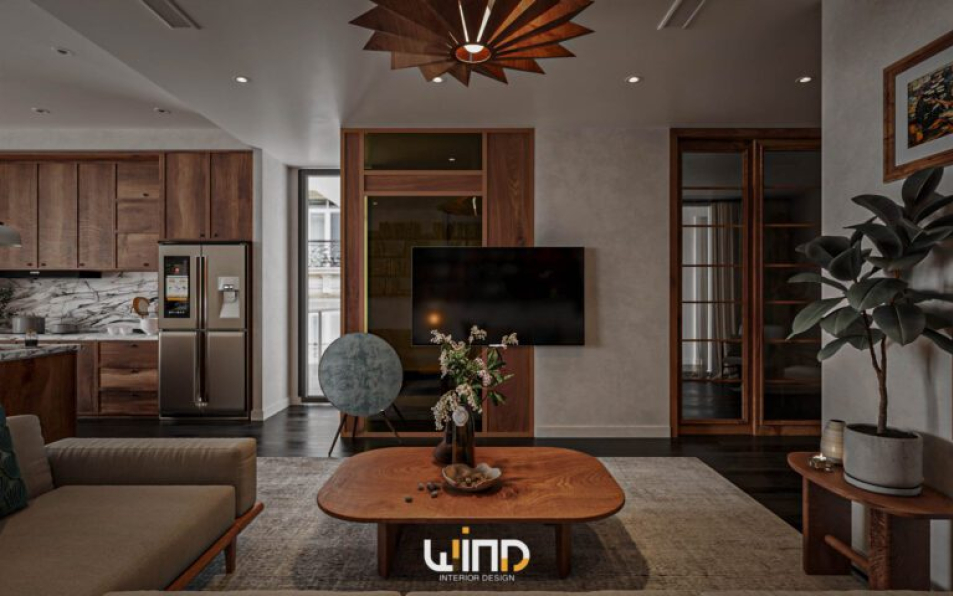 Nguyen Diep - 3D Living Room - Kitchen Interior Model Download 