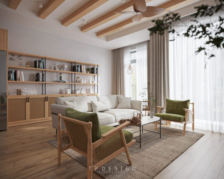 Tai Pham - 3D Living Room - Kitchen Interior Model Download