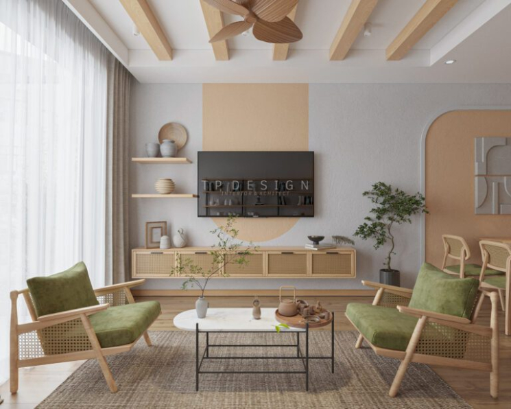 Tai Pham - 3D Living Room - Kitchen Interior Model Download