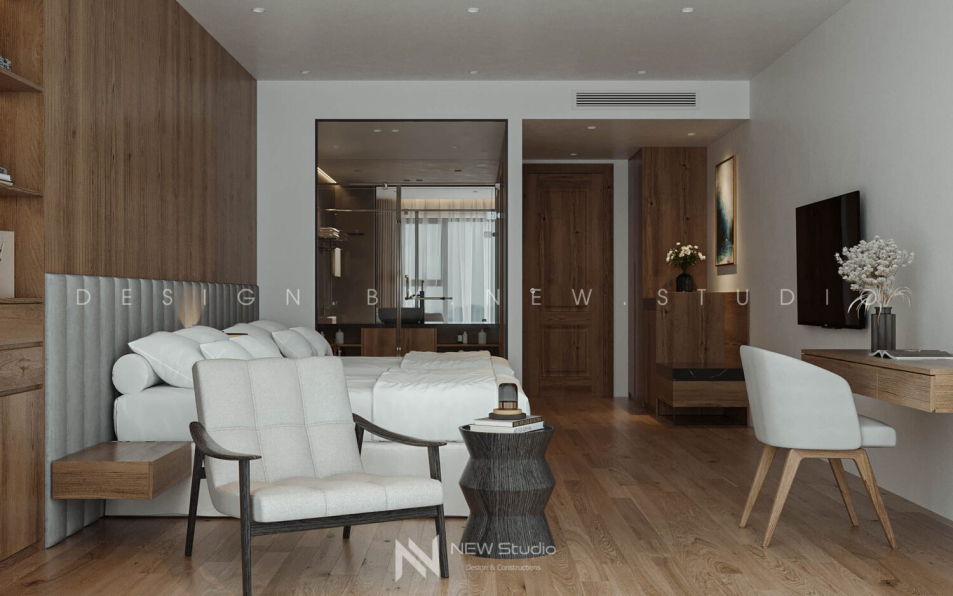Hai - 3D Hotel Bedroom Interior Model Download