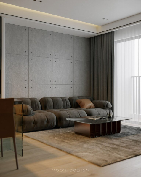 Nguyen Ha - 3D Living Room - Kitchen Interior Model Download 