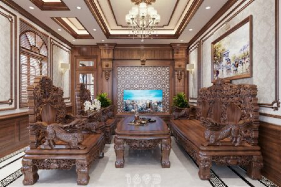 Ngoc Tu - 3D Living Room - Kitchen Interior Model Download