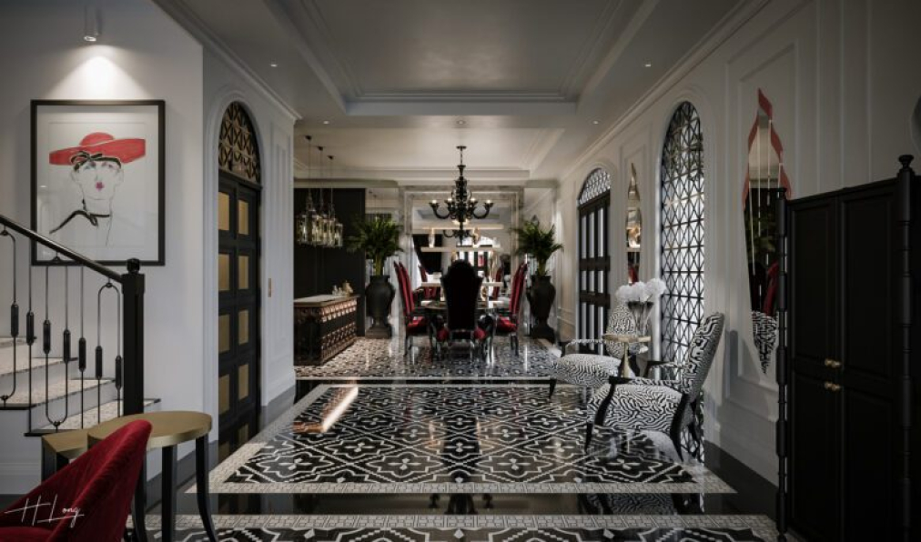 Nguyen Hai Long - 3D Living Room - Kitchen Interior Model Download 