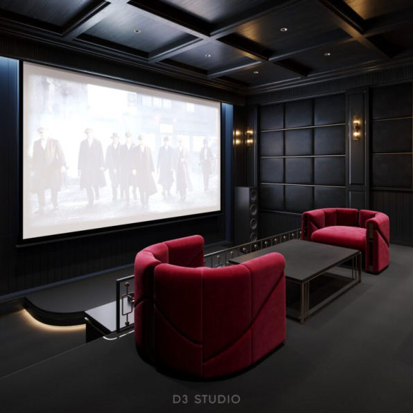 Pham Viet Dung - 3D Movie Room Interior Model Download 