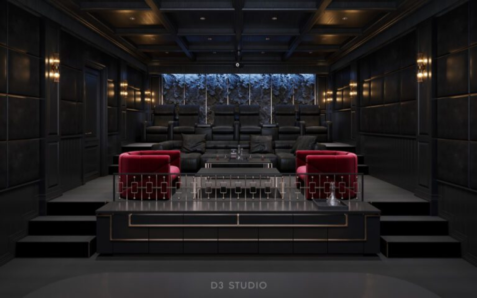 Pham Viet Dung - 3D Movie Room Interior Model Download 