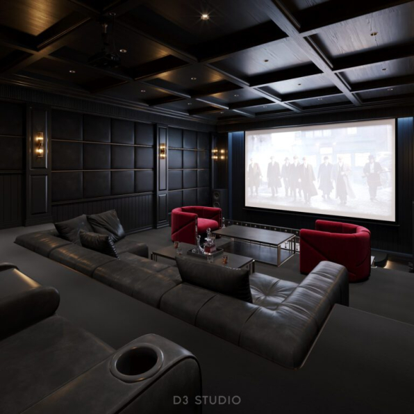 Pham Viet Dung - 3D Movie Room Interior Model Download 