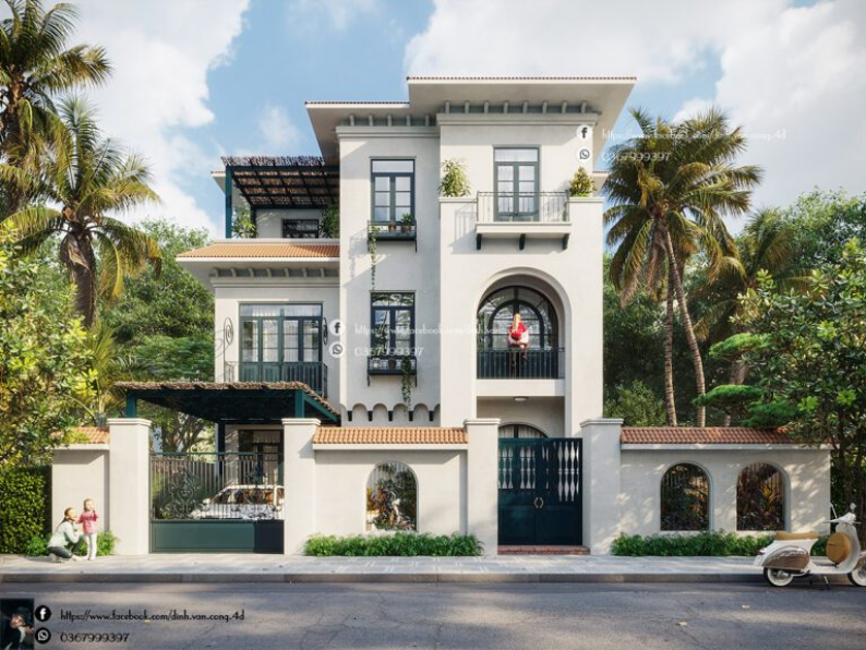 Dinh Van Cong - Free 3D House Exterior Model Download 