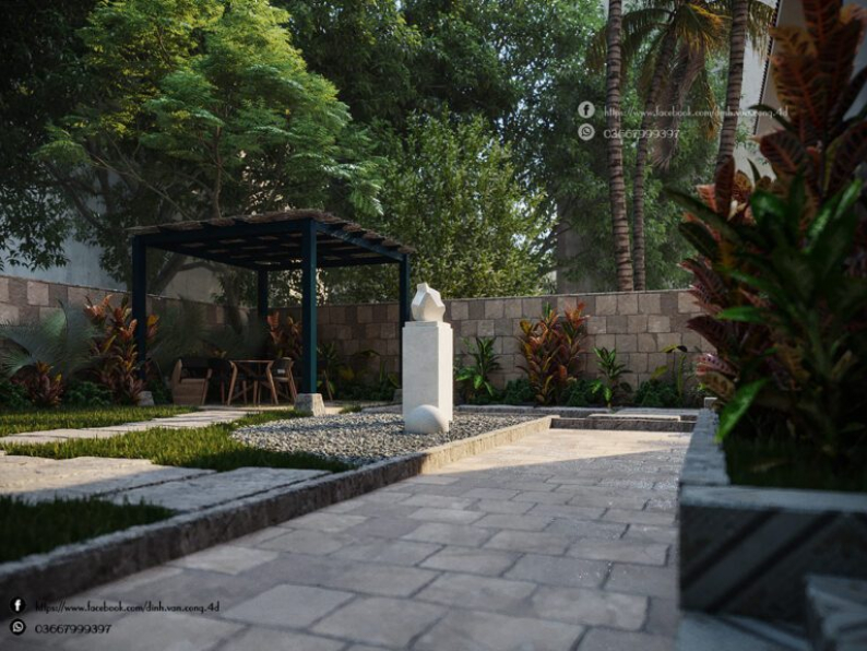 Dinh Van Cong - Free 3D House Exterior Model Download 