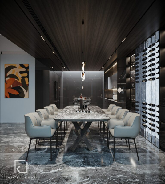 Nguyen Quoc Kien - 3D Living Room - Kitchen Interior Model Download 