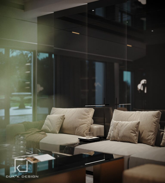 Nguyen Quoc Kien - 3D Living Room - Kitchen Interior Model Download 