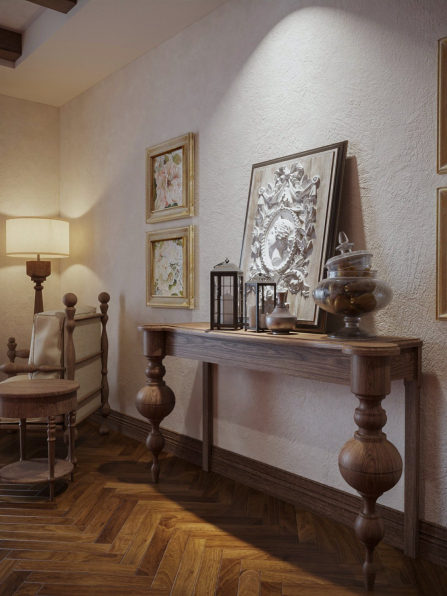 Phuong Tran - 3D Living Room - Kitchen Interior Model Download