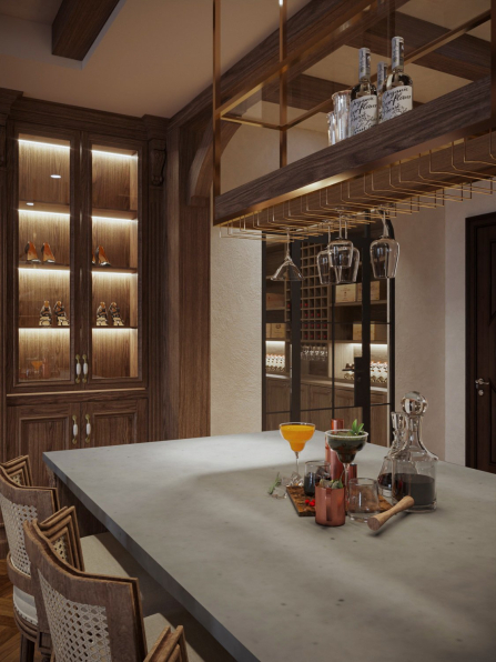 Phuong Tran - 3D Living Room - Kitchen Interior Model Download