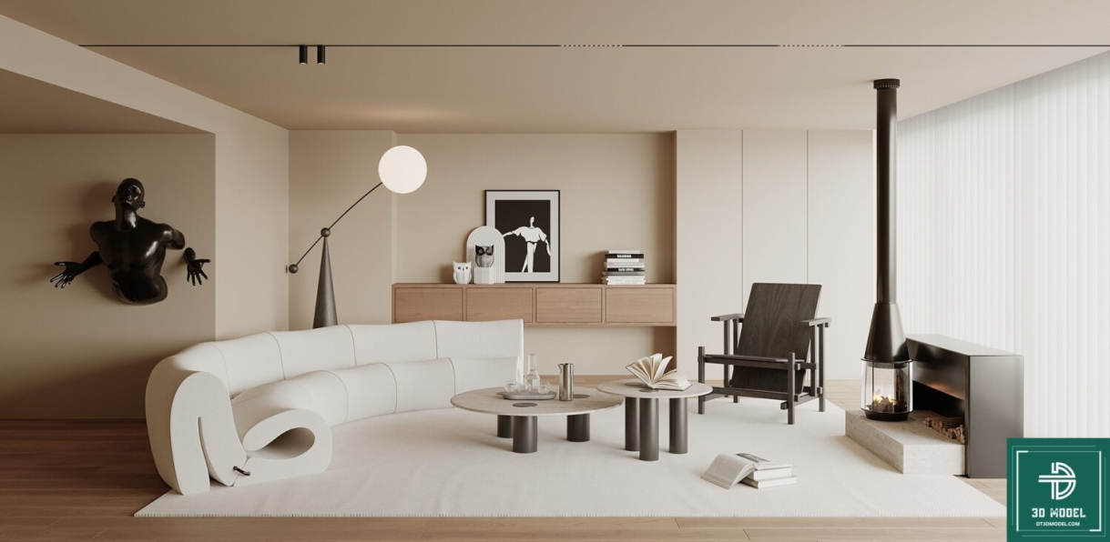 Dinh Thanh - Download Free Living Room Interior Model 