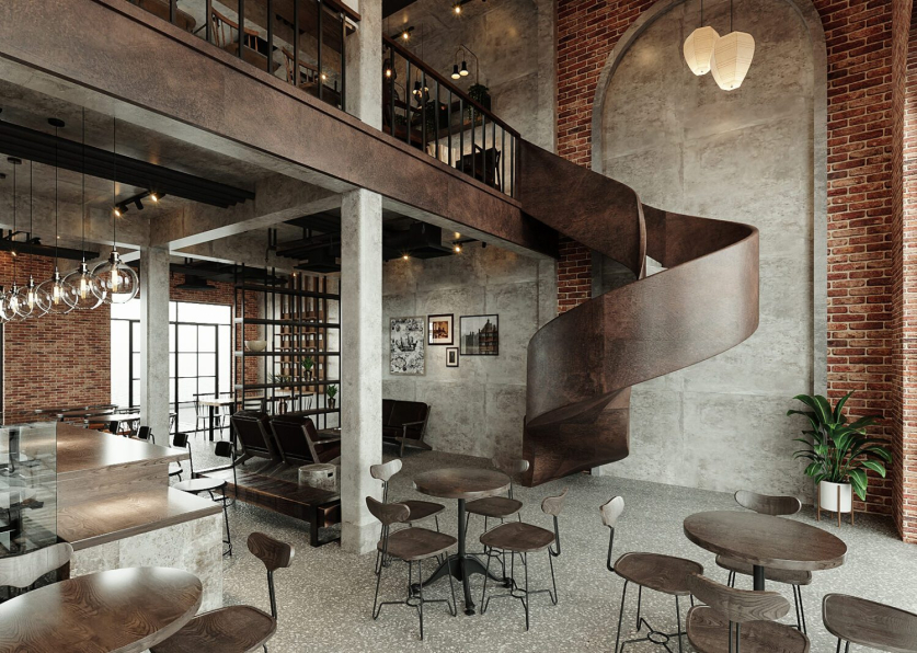 Trung Nguyen - Free 3D Coffee Room Interior Model Download 
