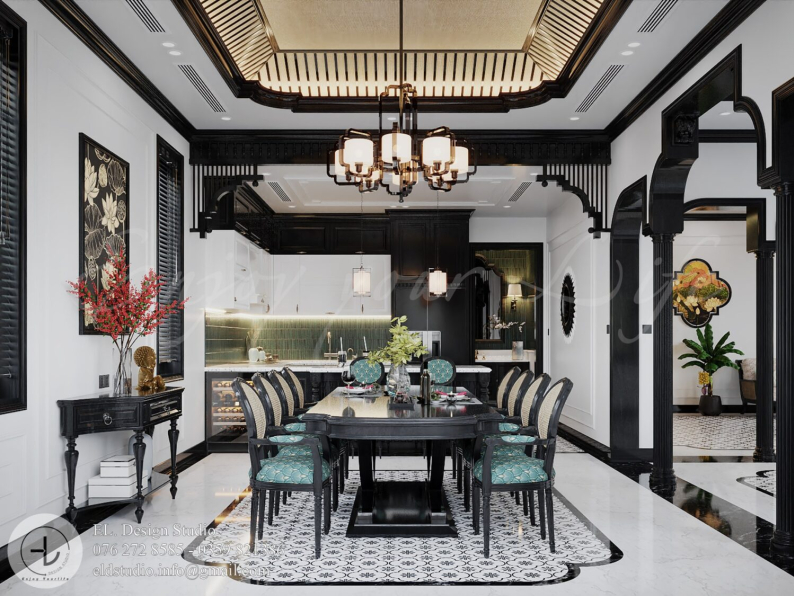 Mac Dinh Cuong - 3D Indochine Kitchen Room Interior Model Download 