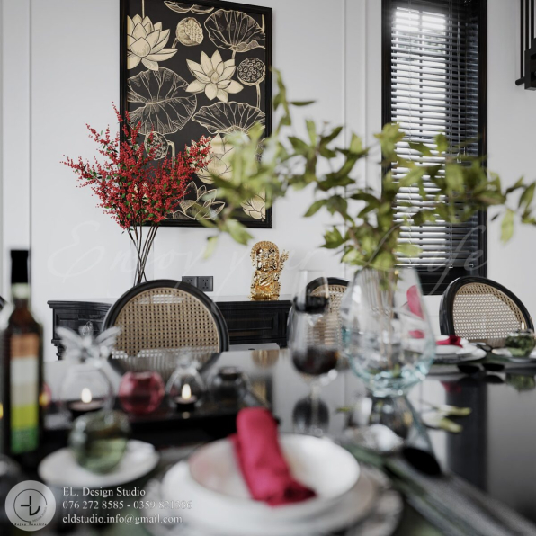 Mac Dinh Cuong - 3D Indochine Kitchen Room Interior Model Download 