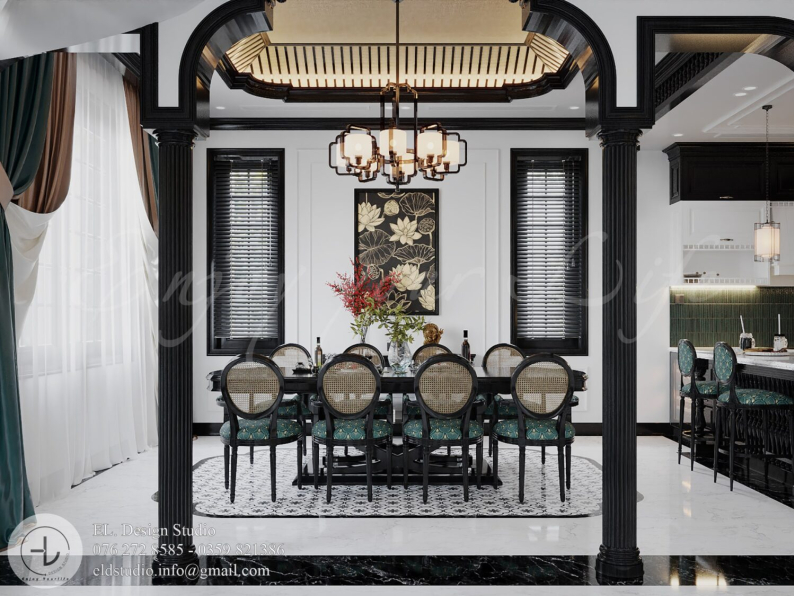 Mac Dinh Cuong - 3D Indochine Kitchen Room Interior Model Download 