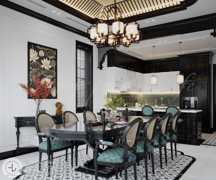 Mac Dinh Cuong - 3D Indochine Kitchen Room Interior Model Download 