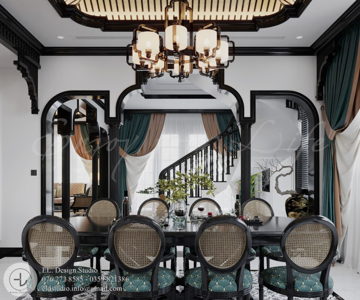 Mac Dinh Cuong - 3D Indochine Kitchen Room Interior Model Download 