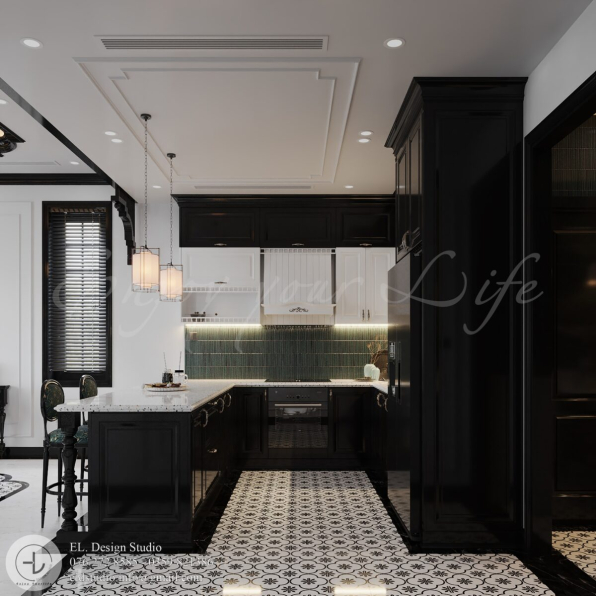 Mac Dinh Cuong - 3D Indochine Kitchen Room Interior Model Download 