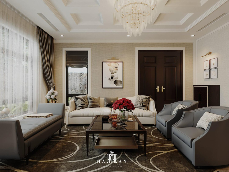 Quang Pham - 3D Living Room - Kitchen Interior Model Download 