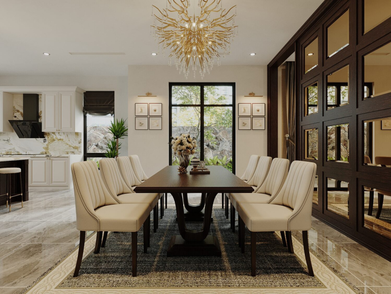 Quang Pham - 3D Living Room - Kitchen Interior Model Download 