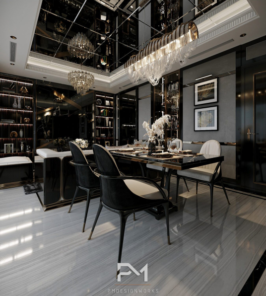 Phong Mai BK - 3D Living Room - Kitchen Interior Model Download 