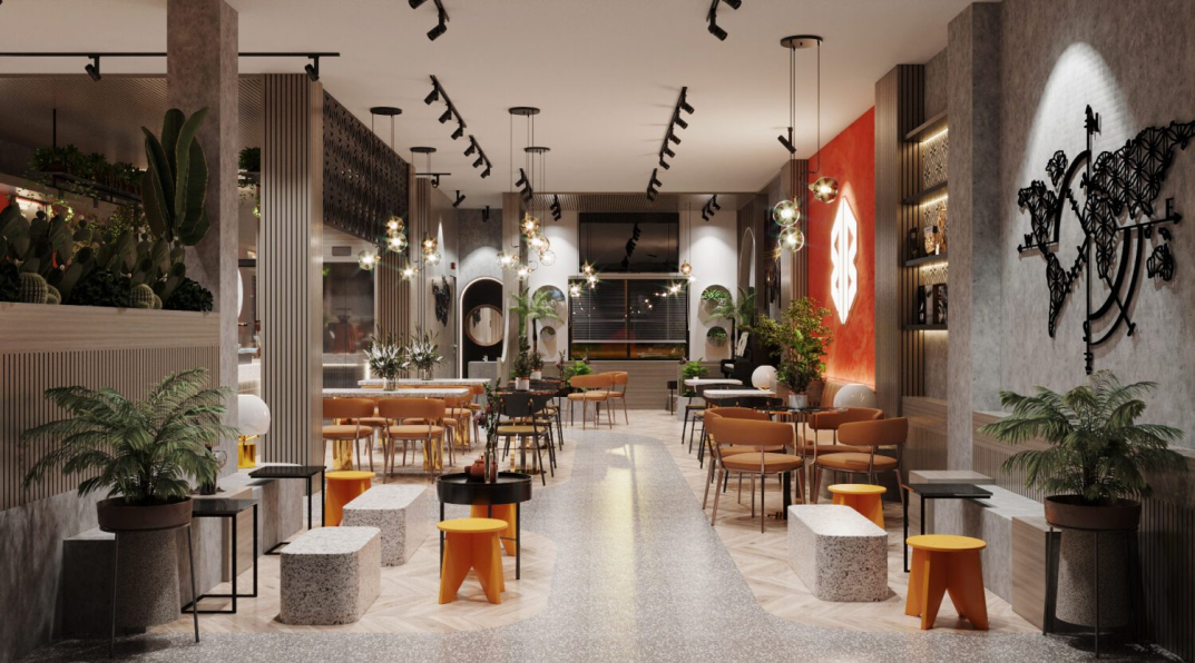 Dat Bui - Free 3D Coffee Room Interior Model Download 