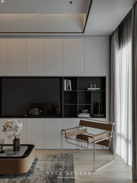 Hoa Tran - 3D Living Room - Kitchen Interior Model Download 