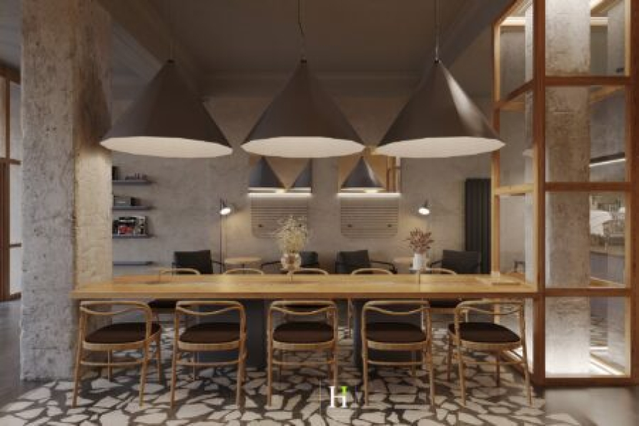 Hoang Thong - Free 3D Coffee Room Interior Model Download