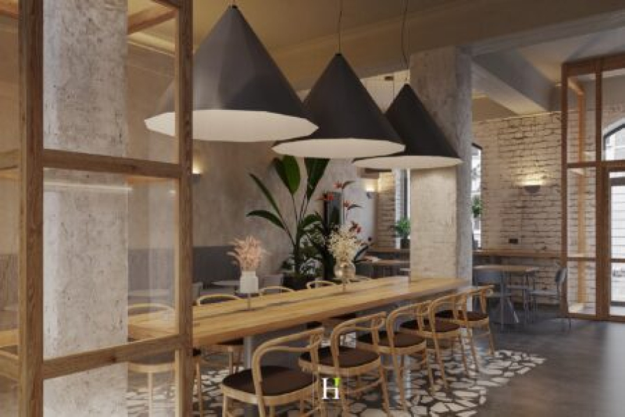 Hoang Thong - Free 3D Coffee Room Interior Model Download