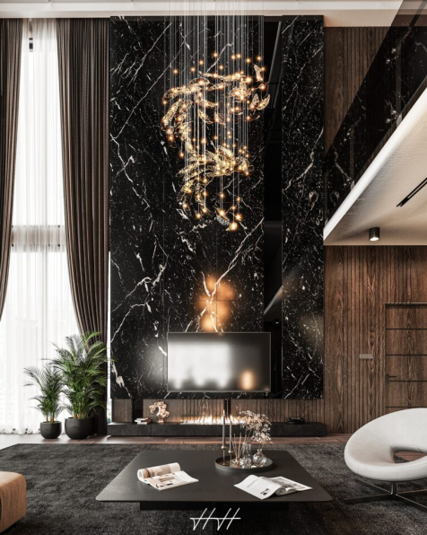 Hoang Hai - 3D Living Room - Kitchen Interior Model Download 