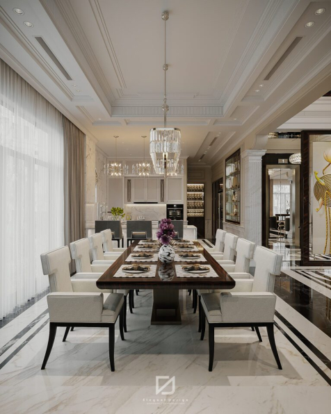 Nguyen The Dinh - 3D Living Room - Kitchen Interior Model Download