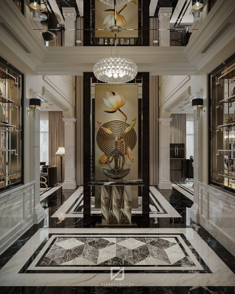 Nguyen The Dinh - 3D Living Room - Kitchen Interior Model Download