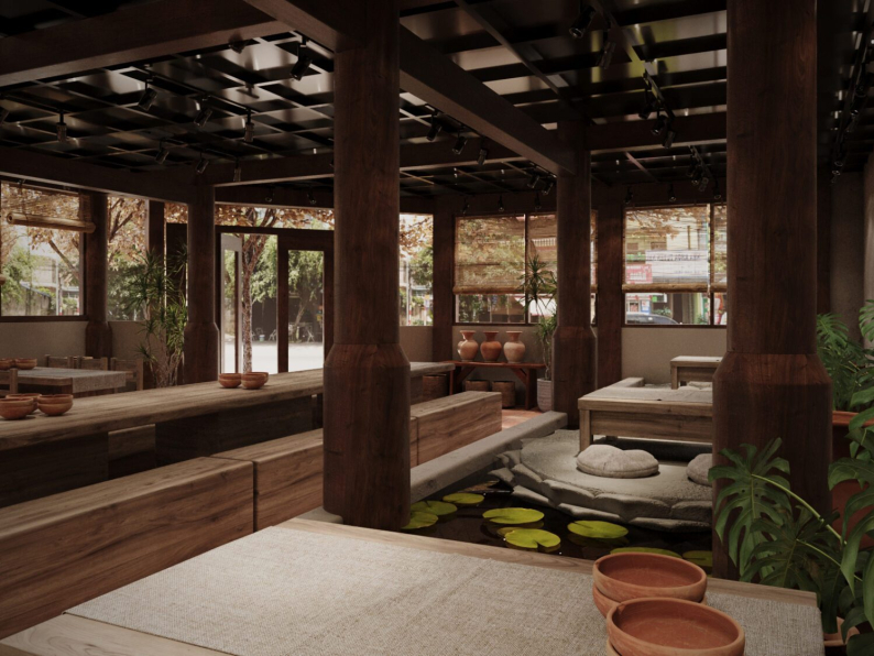 Tuan Khi - Download Free Restaurant Interior Model
