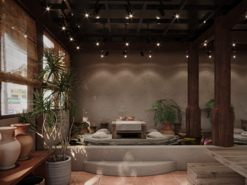 Tuan Khi - Download Free Restaurant Interior Model