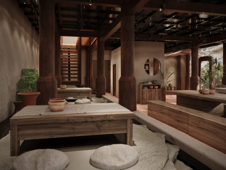 Tuan Khi - Download Free Restaurant Interior Model